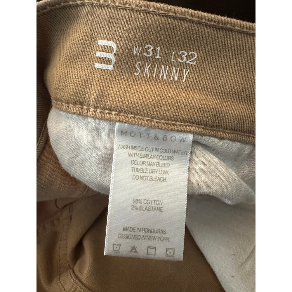 Mott & Bow Men's Skinny Mercer Jean Size 31 - Picture 4 of 10